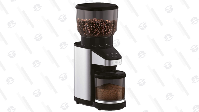 Molinillo Krups Burr para granos de café con báscula | $95 | Amazon | Usa el cupón de $10Gráfico: Shep McAllister